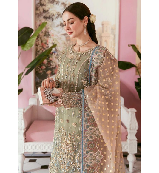 AL KAUSAR FABRICS FULL HEAVY EMBROIDERED BY ORGANZA COLLECTION